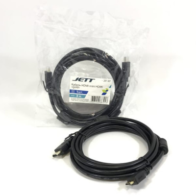 Кабель HDMI-miniHDMI JETT Gold 3 м