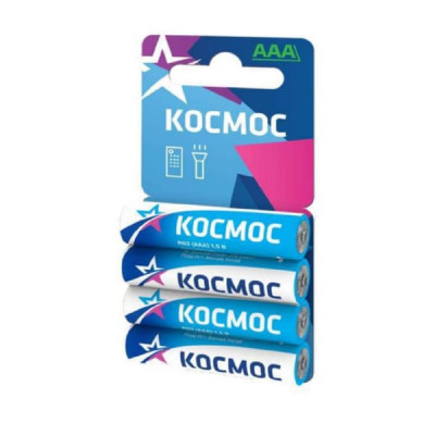 Батарейка Космос R03 BL-4 (SHRINK) (48/960)