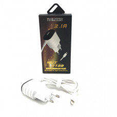 СЗУ Lightning + USB 2.1A (RMT-9188). Сетевое зарядное устройство Lightning + выход USB.