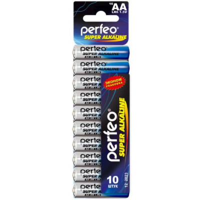 Батарейка Perfeo LR06 Super Alkaline (SHRINK)  BL-10 (10/200)