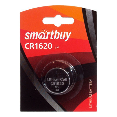 Батарейка Smartbuy CR1620 BL-1 (12/720)