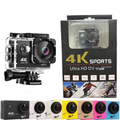 ЭКШН-Камера SPORTS 4K Ultra HD DV ( WI-FI) 16Mп, TF 64GB, угол обзора 170градусов, H.264, работает на глубине до 30м.
