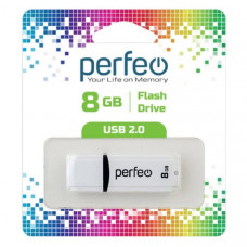USB флеш-диск 8Gb Perfeo C02 White