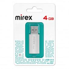 USB флеш-диск 4Gb MIREX Unit Silver (ecopack)