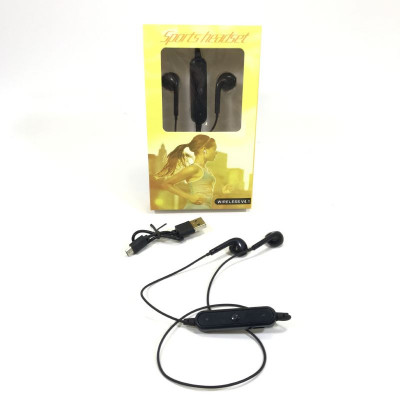 Гарнитура вакуумная Bluetooth SPORTS HEADSET V 4.1 черная