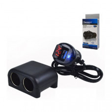 Разветвитель прикуривателя Olesson WF-1641 2 гнезда+1USB
