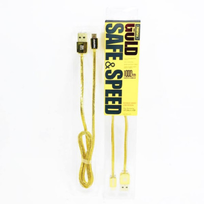 Кабель Micro USB REMAX RC-016m SAFE+SPEED GOLD 1м ORIGINAL
