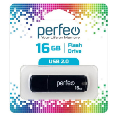 USB флеш-диск 16Gb Perfeo C05 Black
