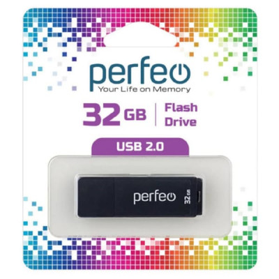 USB флеш-диск 32Gb Perfeo C04 Black