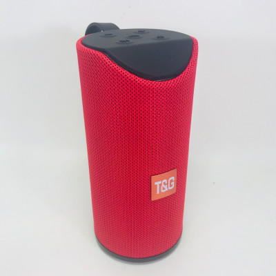 Портативная колонка Portable TG-113 Red (размер 16х7 см) (Bluetooth, microSD,USB)