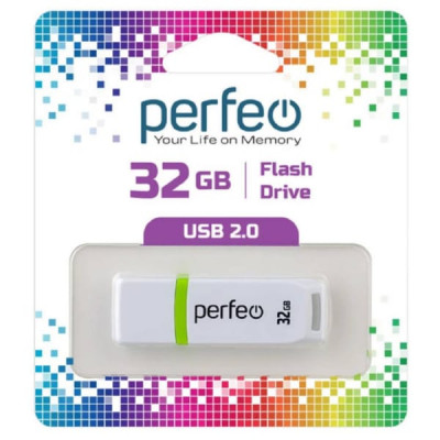 USB флеш-диск 32Gb Perfeo C11 White