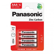 Батарейка Panasonic R03 Zinc Carbon BL-4 (48/240)