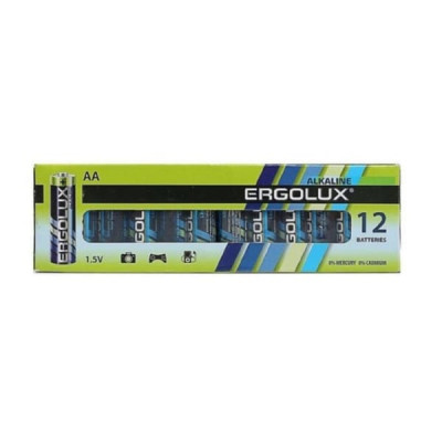 Батарейка Ergolux LR06 Alkaline box-12