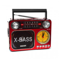 Радиоприемник портативный Meier M-U36 (M-36BT) Red (USB, SD, фонарик, часы) Настройка частоты: аналоговая. Количество динамиков: 1. Фонарик: 1 Led. Воспроизведение музыки файлов MP3 c USB флеш накопителя и SD карт. AUX (гнездо для наушников). Источники пи