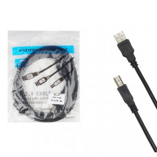 Кабель для принтера 3м DL32 с фильтром USB 2.0, черный