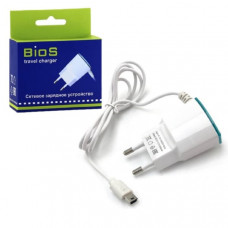 СЗУ BIOS Mini USB, белый (max 650mAh)