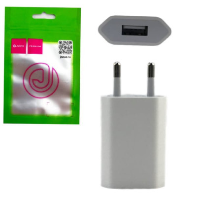 СЗУ-USB JOOVE 5V/1A плоский корпус  (8989)