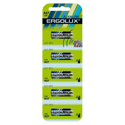 Батарейка Ergolux A27 (12V) BL-5 (5/60/480)